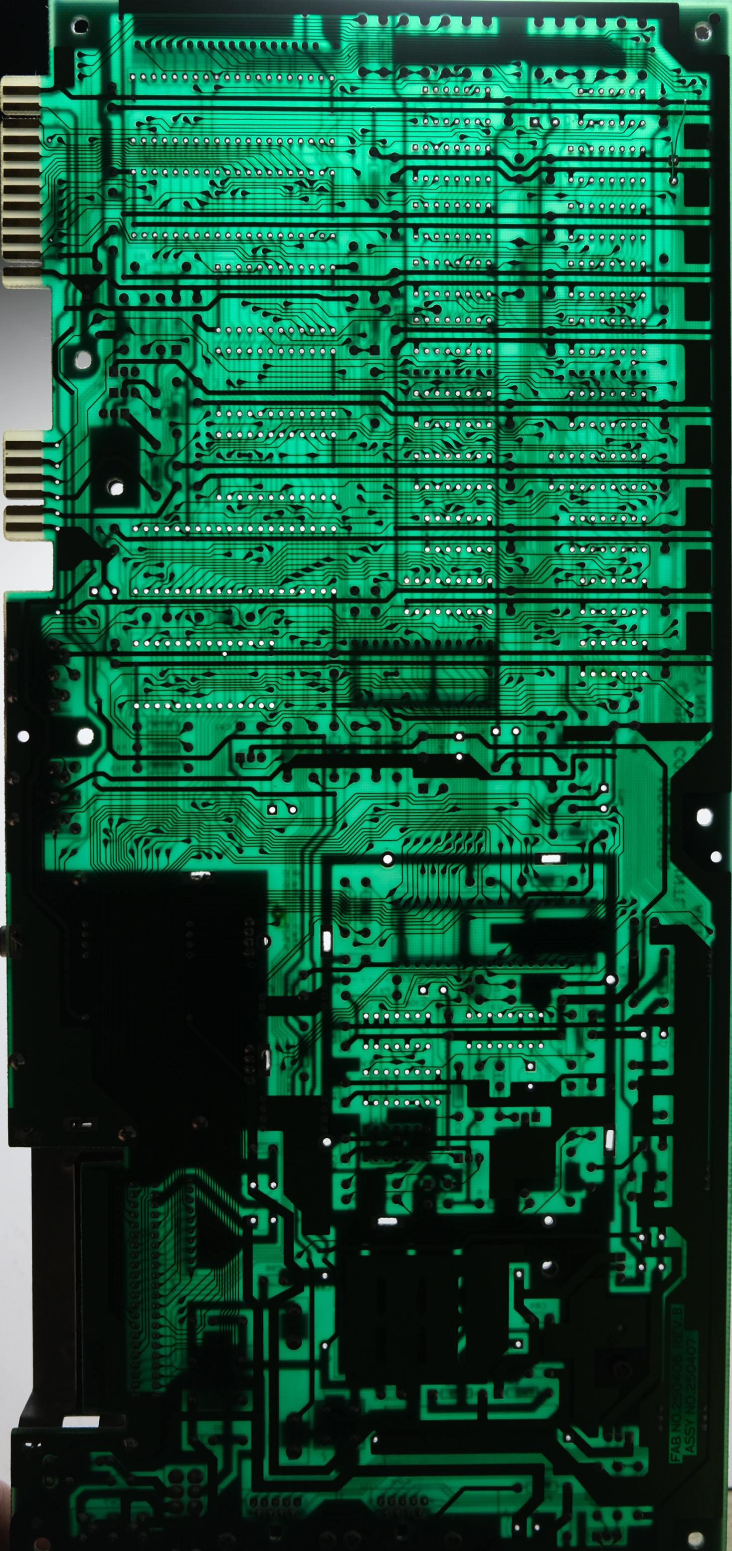 PCB front see through after removal