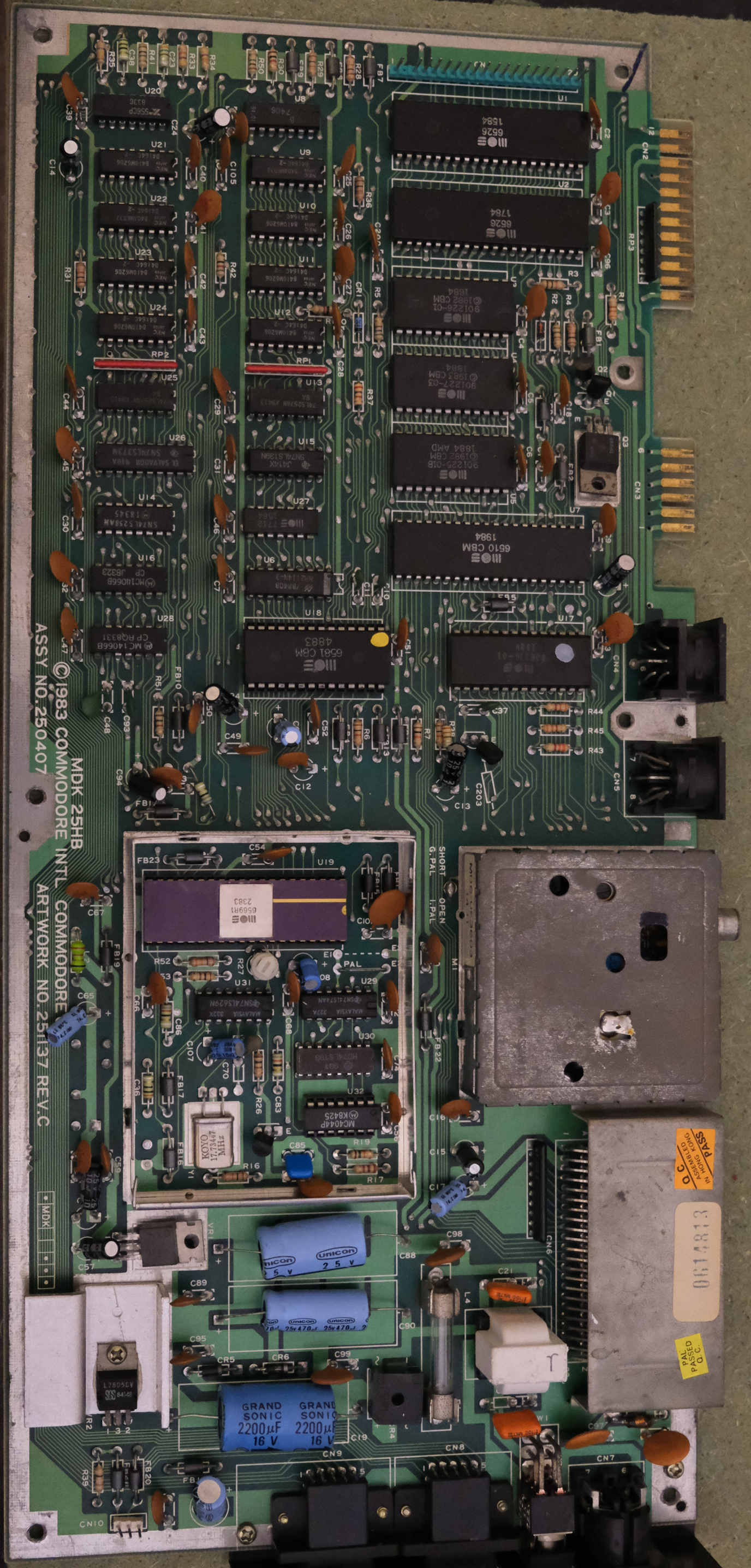 PCB frontplane as received