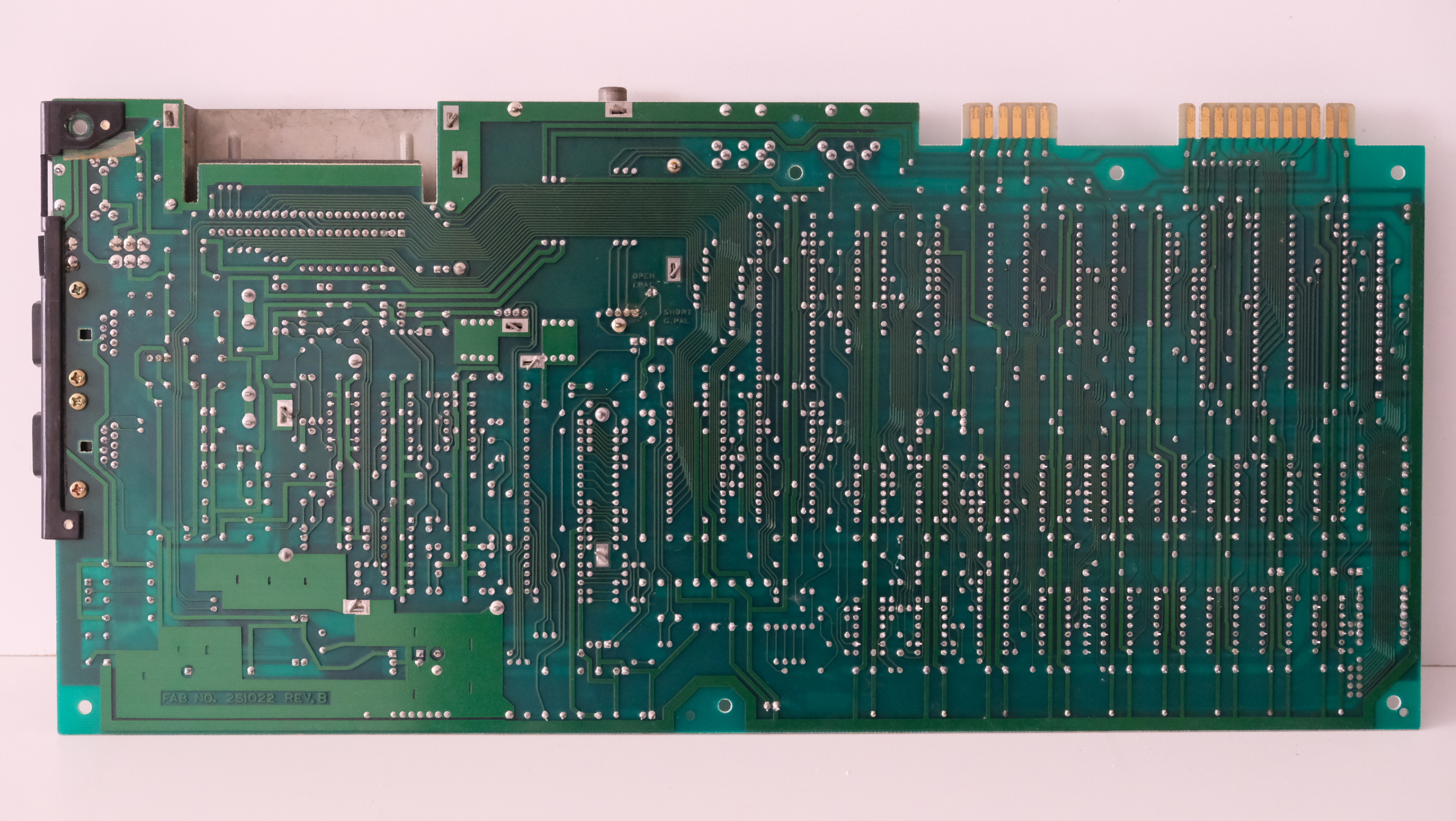 Bottom of board as received