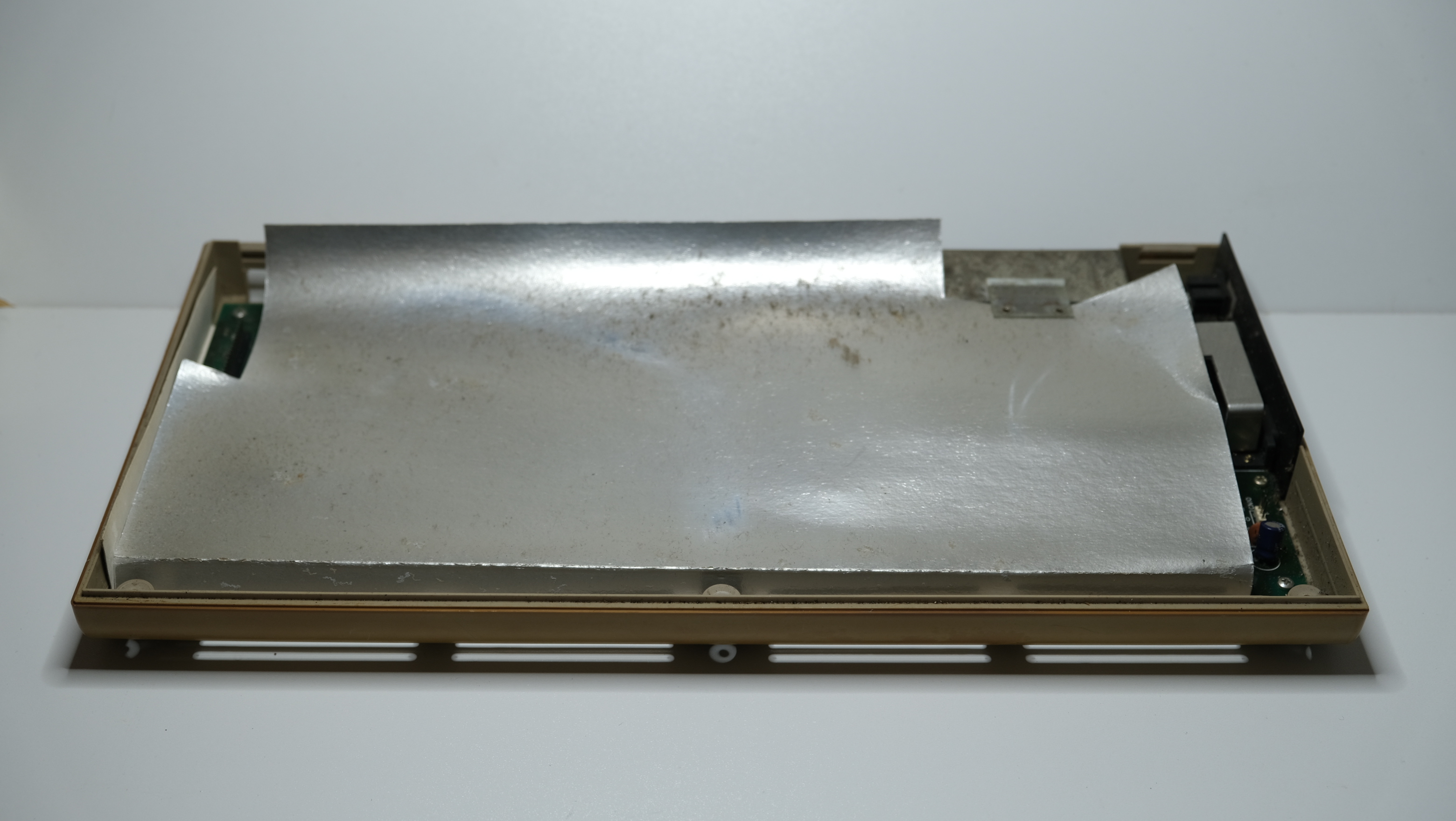 Bottom inside of breadnin as received