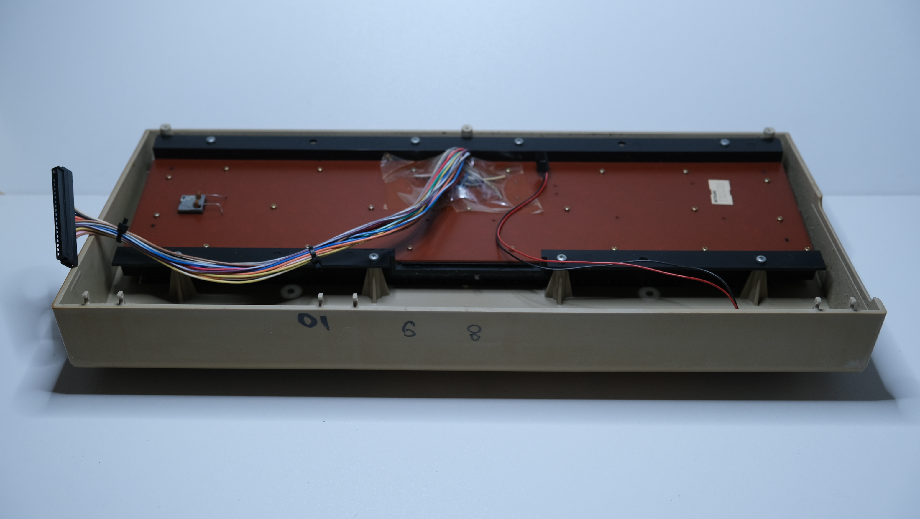 Top inside of breadnin as received